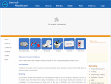 Tablet Screenshot of gentechhealthcare.com